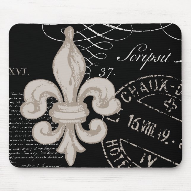 Vintage Lilien… Mausunterlage Mousepad (Vorne)