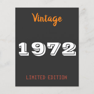 Vintage limitierte Auflage 1972 - Personalisiert 5