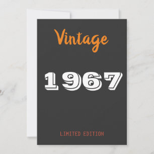Vintage limitierte Auflage von 1967 Einladung