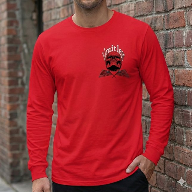 Vintage Limitless Skull Long Sleeve Tee (Von Creator hochgeladen)