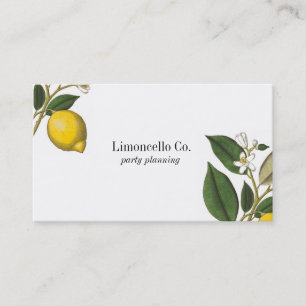 Vintage-Limon-Blumenmuster-Geschäftskarte Visitenkarte