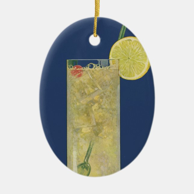 Vintage Limonade oder Fruchtsonde, Getränke Geträn Keramikornament (Vorne)