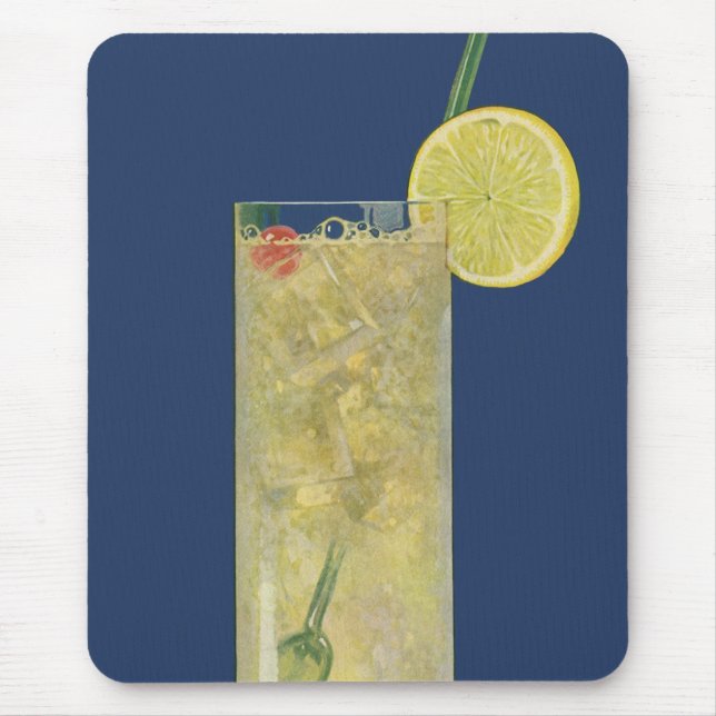 Vintage Limonade oder Fruchtsonde, Getränke Geträn Mousepad (Vorne)