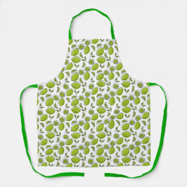 Vintage Limone Printwerbung Schürze