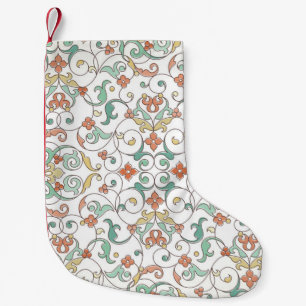 Vintage Linie Art Orientale Kleiner Weihnachtsstrumpf