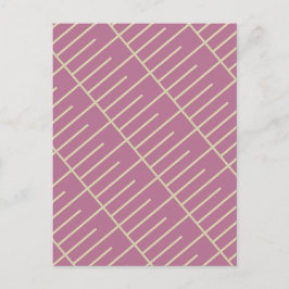 Vintage Linien Postkarte