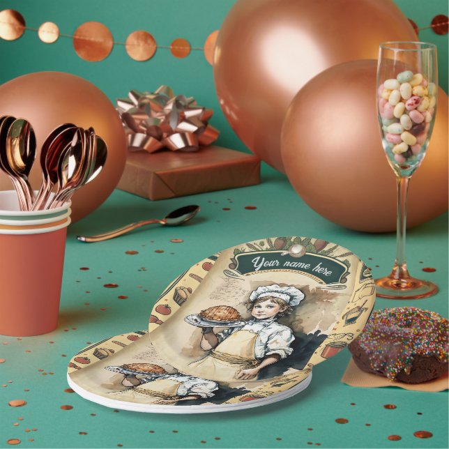 Vintage little cook pappteller (Multi)