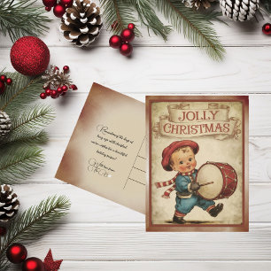Vintage Little Drummer Boy Fröhliche Weihnachten