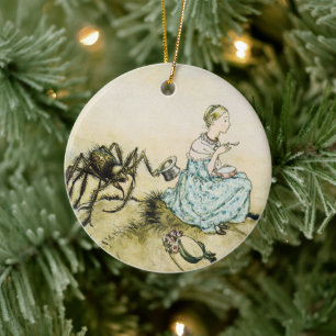 Vintage Little Miss Muffet von Arthur Rackham Keramik Ornament