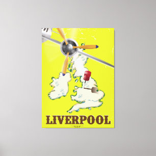 Vintage Liverpool Reiseplakat Leinwanddruck
