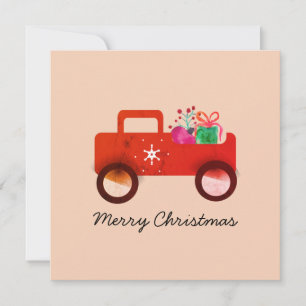 Vintage-LKW-Aquarell-Ornamente Geschenke  Karte