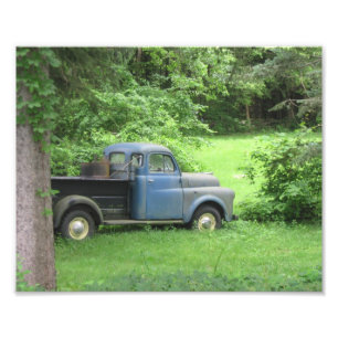 Vintage-LKW-Fotoabzug Fotodruck