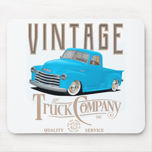Vintage LKW-Gesellschaft Mousepad (Vorne)