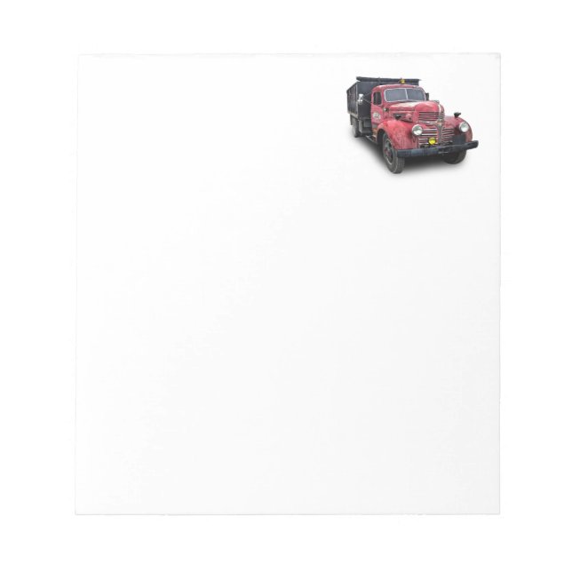 VINTAGE-LKW NOTIZBLOCK (Vorderseite)