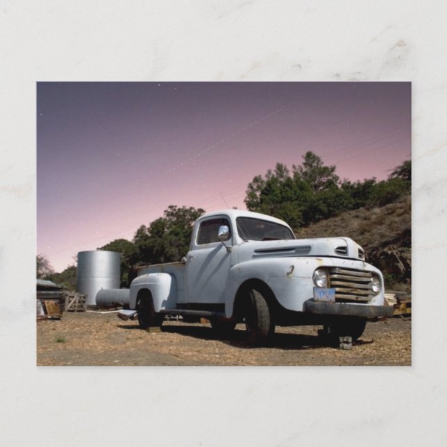 Vintage LKW-Postkarte Postkarte (Vorderseite)