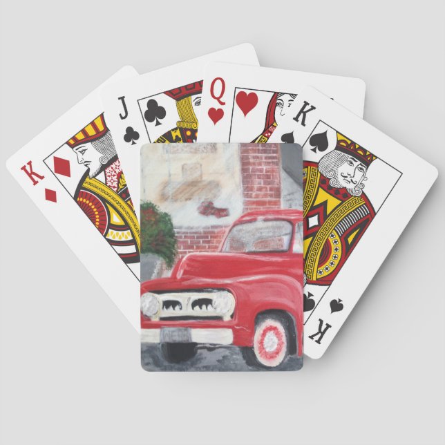 Vintage LKW-Spielkarten Spielkarten (Rückseite)