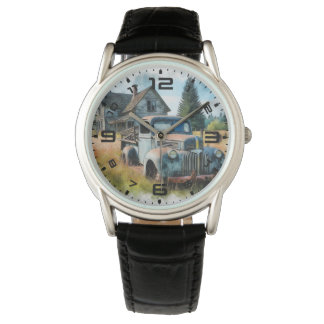 Vintage LKW-Überwachung Armbanduhr