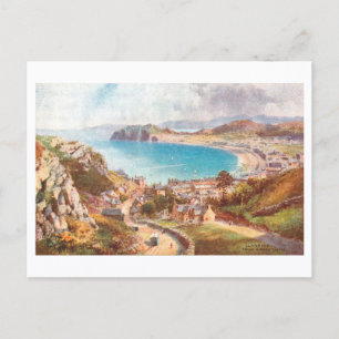 Vintage Llandudno vom Great Orme Postkarte