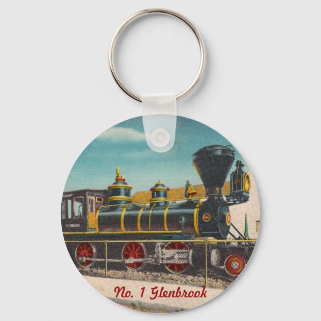 Vintage-Lok-Schlüsselanhänger Schlüsselanhänger (Vorderseite)