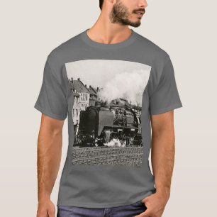 Vintage Lokzug Geburtstag khaki Reise T-Shirt