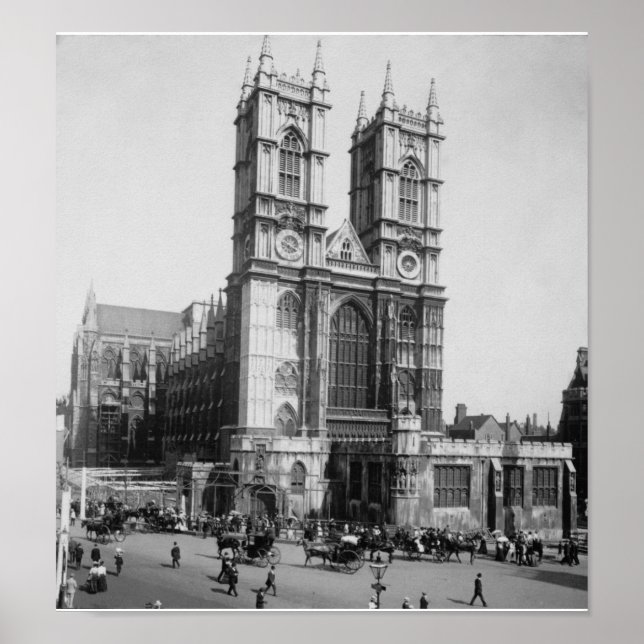 Vintage London England, Westminster Abbey 1903 Poster (Vorne)