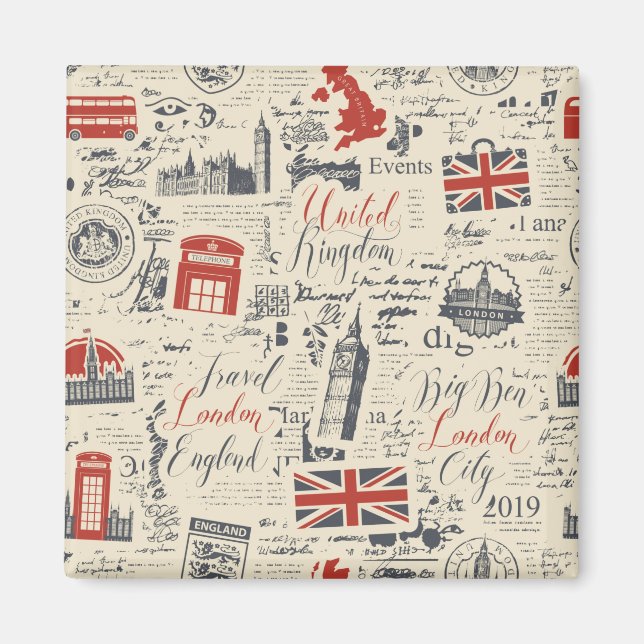 Vintage London Magnet (Devant)