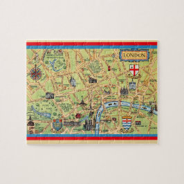 Vintage London Map 8x10 Puzzle