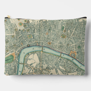 Vintage London Map Toilettenbeutel Zubehörtasche