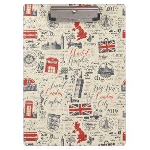 Vintage Londoner Zwischenablage Klemmbrett