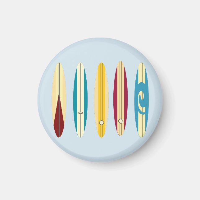 Vintage Longboards Magnet (Vorne)