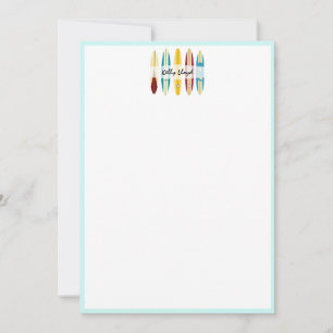 Vintage Longboards Mitteilungskarte