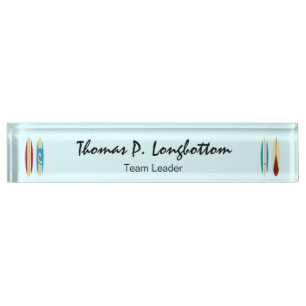 Vintage Longboards Namensplakette