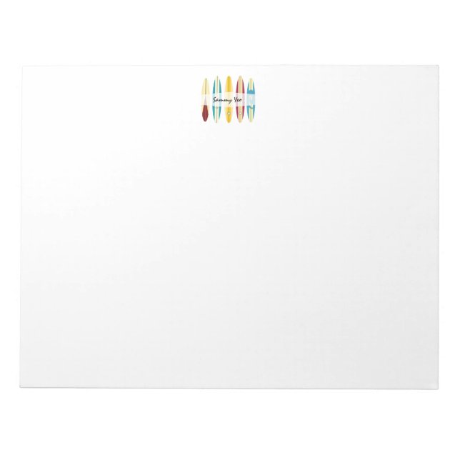 Vintage Longboards Notizblock (Vorderseite)