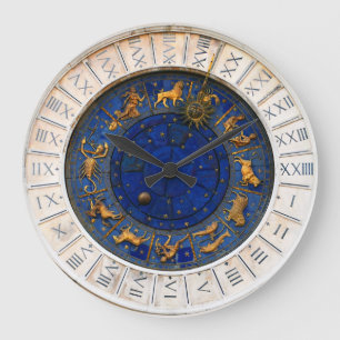 Vintage Look 24 Stunden Zodiakus Große Wanduhr