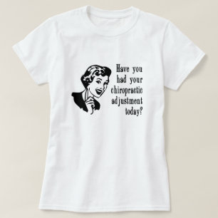 Vintage-Look Chiropraktik Werbung T-Shirt