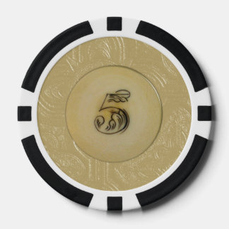 Vintage Look Elfenbein 5 Poker Chips