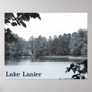 Vintage-Look Lake Lanier Poster