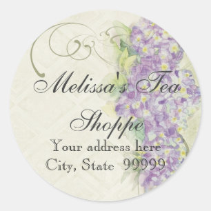 Vintage Look Lilac Hydrangea - Stickers