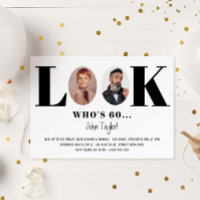 Vintage Look Qui est Anniversaire Photo Invitation