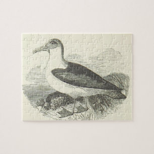 Vintage-Look-Stehender-Vogel-Puzzle