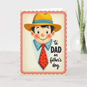 Vintage-Look Vater-Tag-Karte Karte