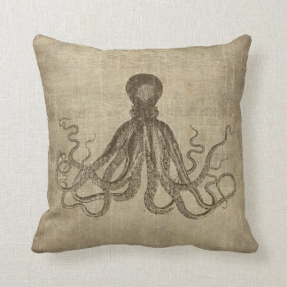 Vintage Lord Bodner-Oktopus-Triptychon Kissen