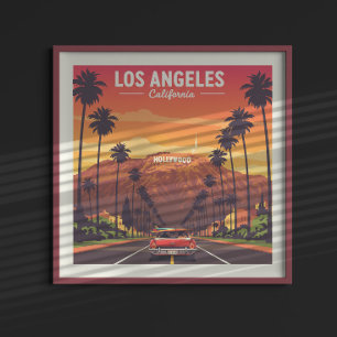 Vintage Los Angeles Kalifornien Poster