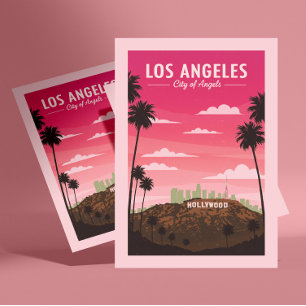 Vintage Los Angeles  Postkarte
