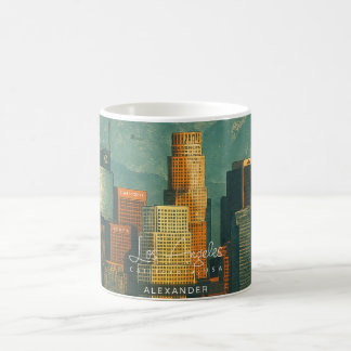 Vintage Los Angeles Watercolor | Retro California Kaffeetasse