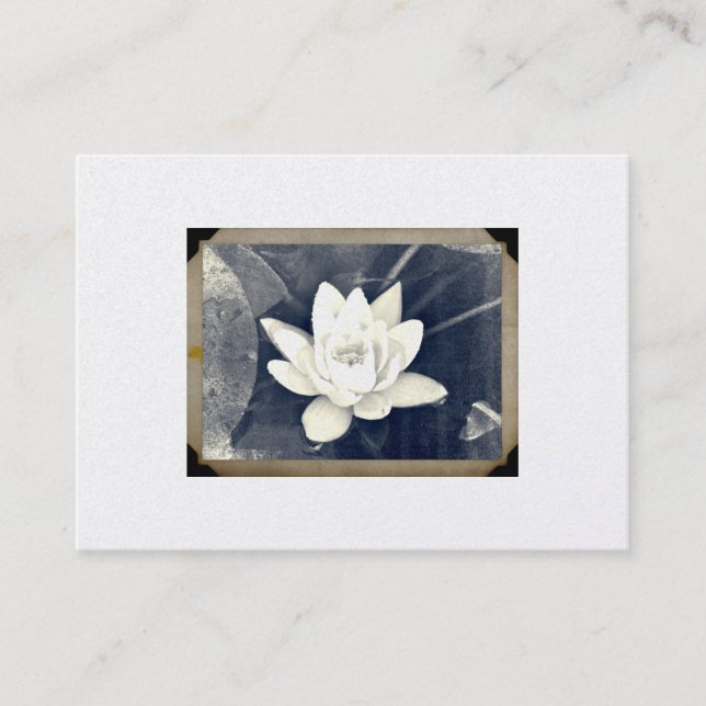 VINTAGE LOTUS FOTOGRAPH GESCHÄFTSKARTE VISITENKARTE (Vorderseite)