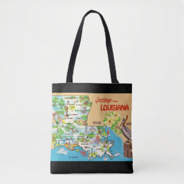 Vintage Louisiana Schultertasche Tasche