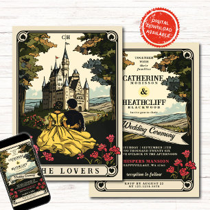 Vintage Love Tarot Hochzeitseinladung Einladung