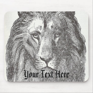 Vintage-Löwen-Mauspad Mousepad