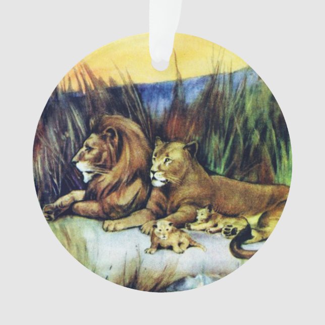 Vintage Löwen Ornament (Vorderseite)